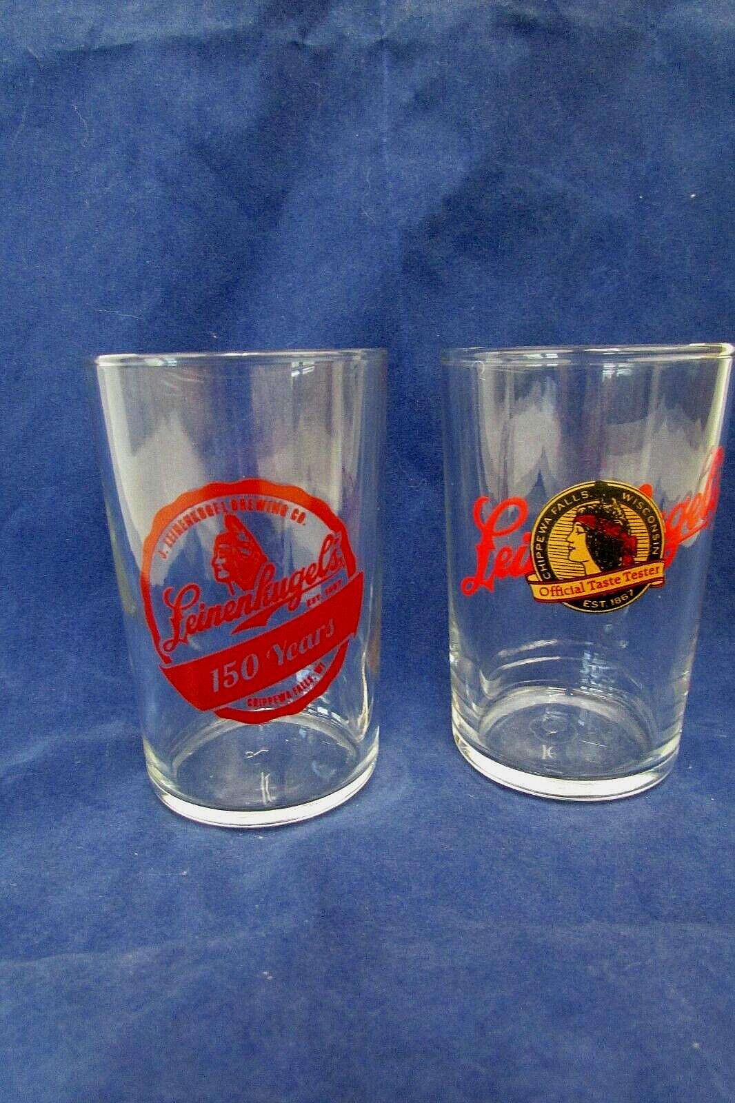 Leinenkugel's Beer 150 Years Plus Regular ~ Brewery Sampler Glass ~ 3.5" Leinenkugel's Beer 150 Years Plus Regular ~ Brewery Sampler Glass ~ 3.5"