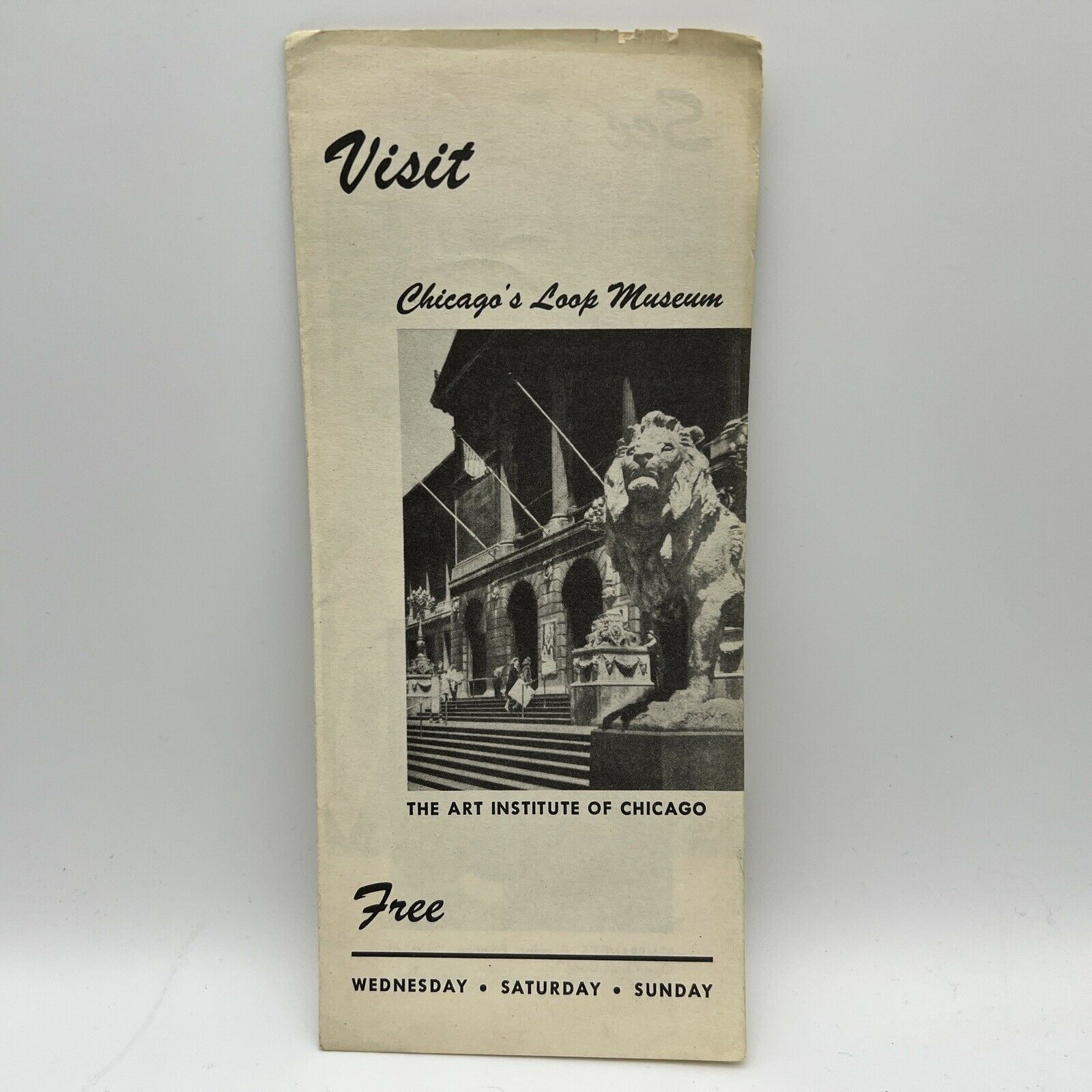 1948 VISIT CHICAGO'S LOOP MUSEUM THE ART INSTITUTE OF CHICAGO Travel Brochure