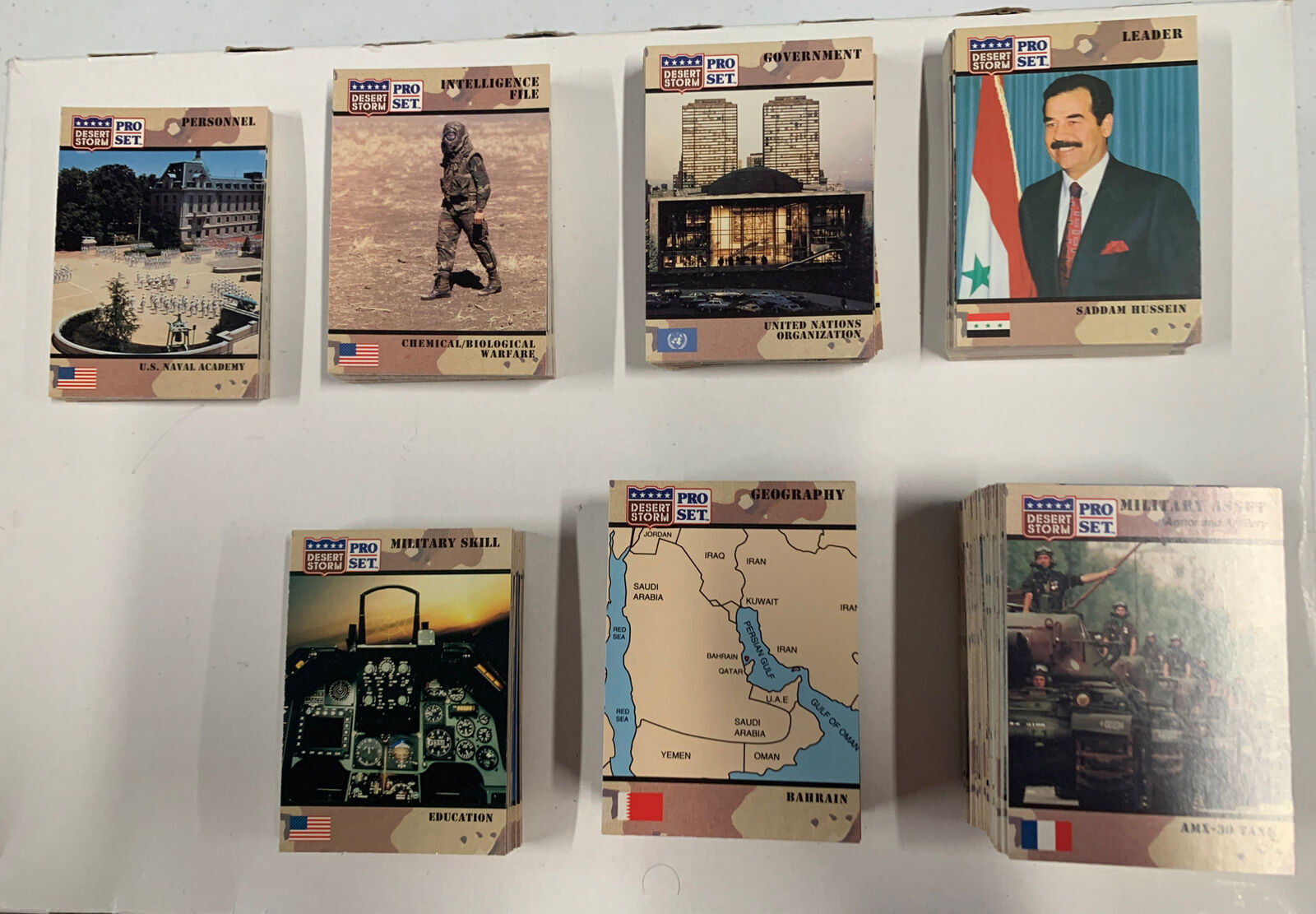 Vtg 1991 Desert Storm Pro Set Lot of Over 250 Loose Cards
