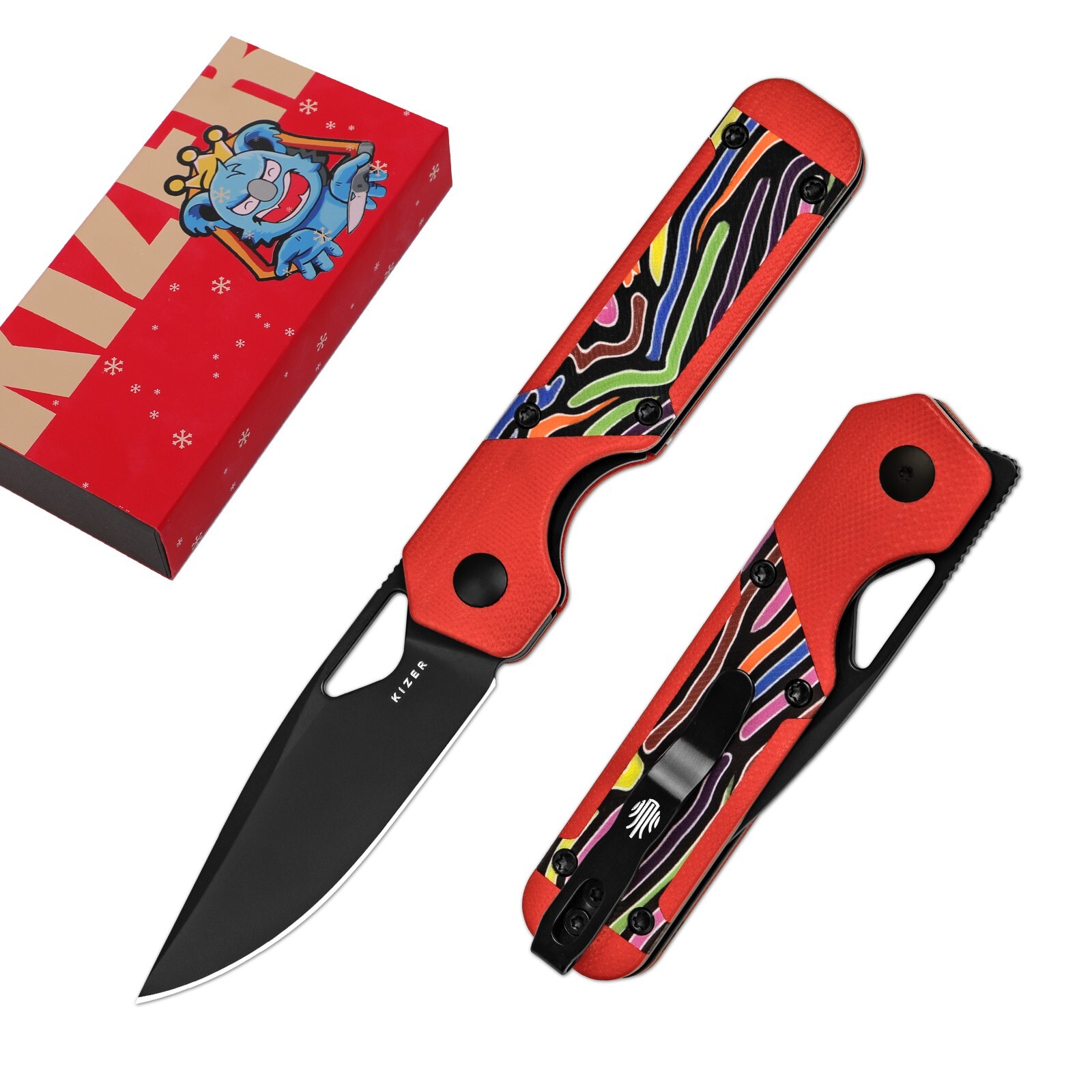 Kizer Mini Militaw Pocket Knife,2.82" Nitro V Steel Blade Folding Knife V3634SA2 Kizer Mini Militaw Pocket Knife,2.82" Nitro V Steel Blade Folding Knife V3634SA2
