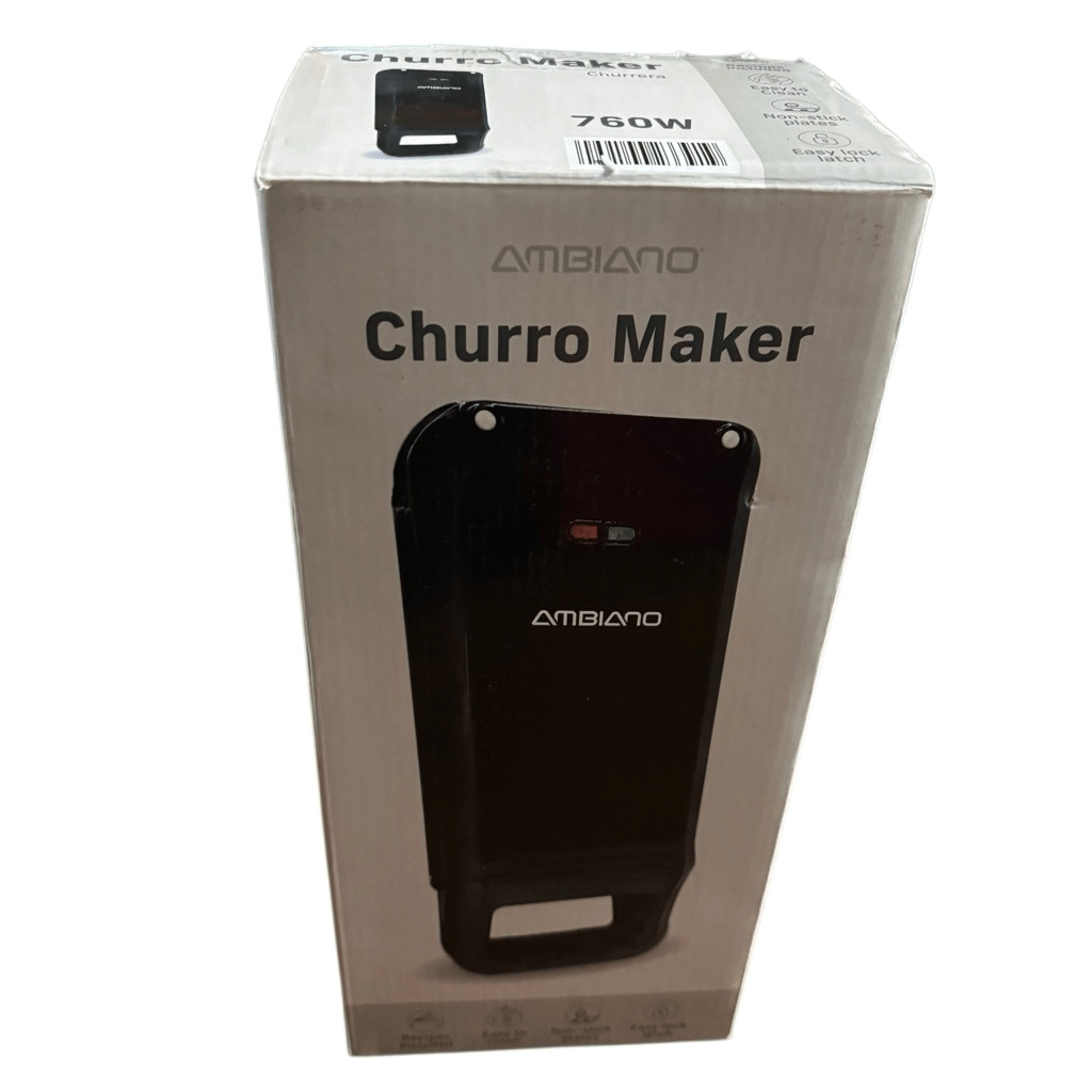 Ambiano Churro Maker Electric Machine 760W Non-Stick Black New Open Box W/ Box