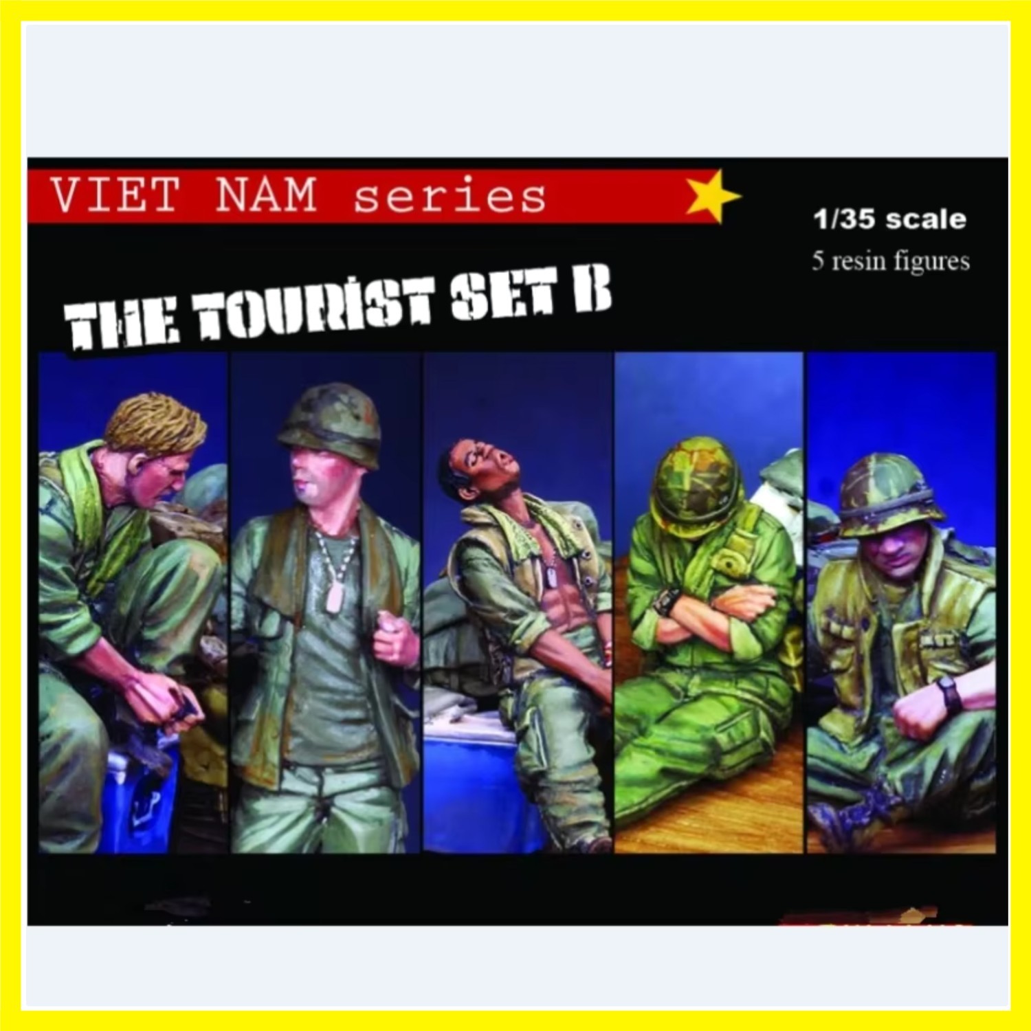 1/35 Scale Resin Figures Model Kits Vietnam War the Tourist for M54, M35 Truc... 1/35 Scale Resin Figures Model Kits Vietnam War the Tourist for M54, M35 Truc...