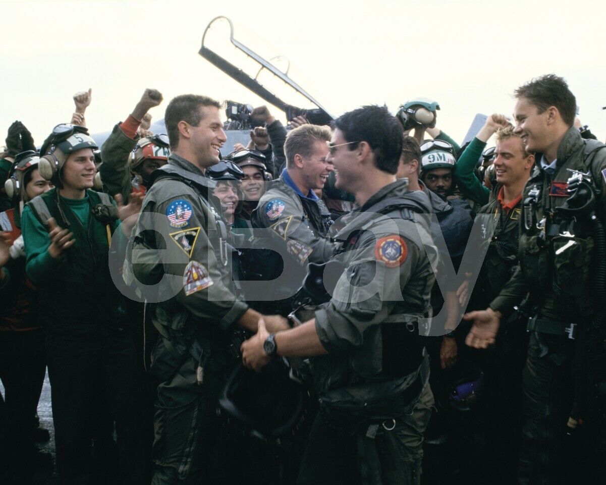 Top Gun (1986) Tom Cruise, Rick Rossovich 10x8 Photo