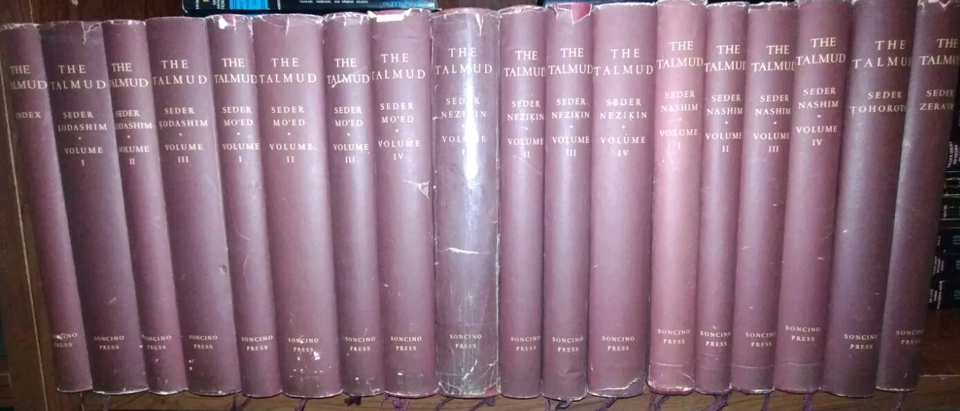 Rare Talmud Soncino Babylonian FULL SET Complete 18 Vol 1961 FIRST ED (CLEAN)