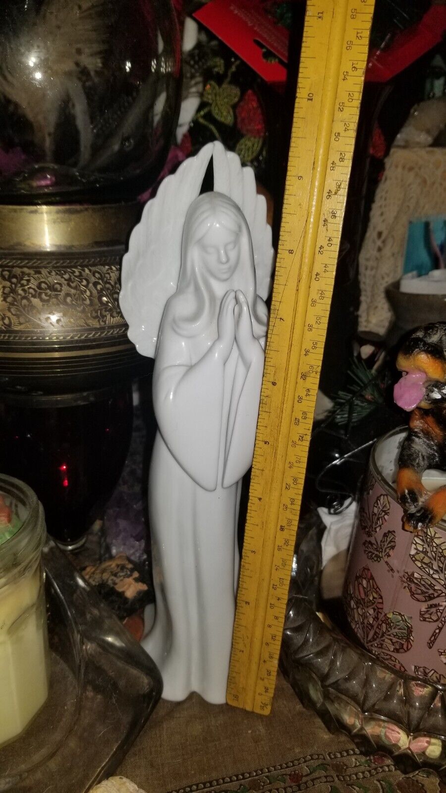 Vintage Religion Praying Virgin Mary Madonna Fine Porcelain 11\