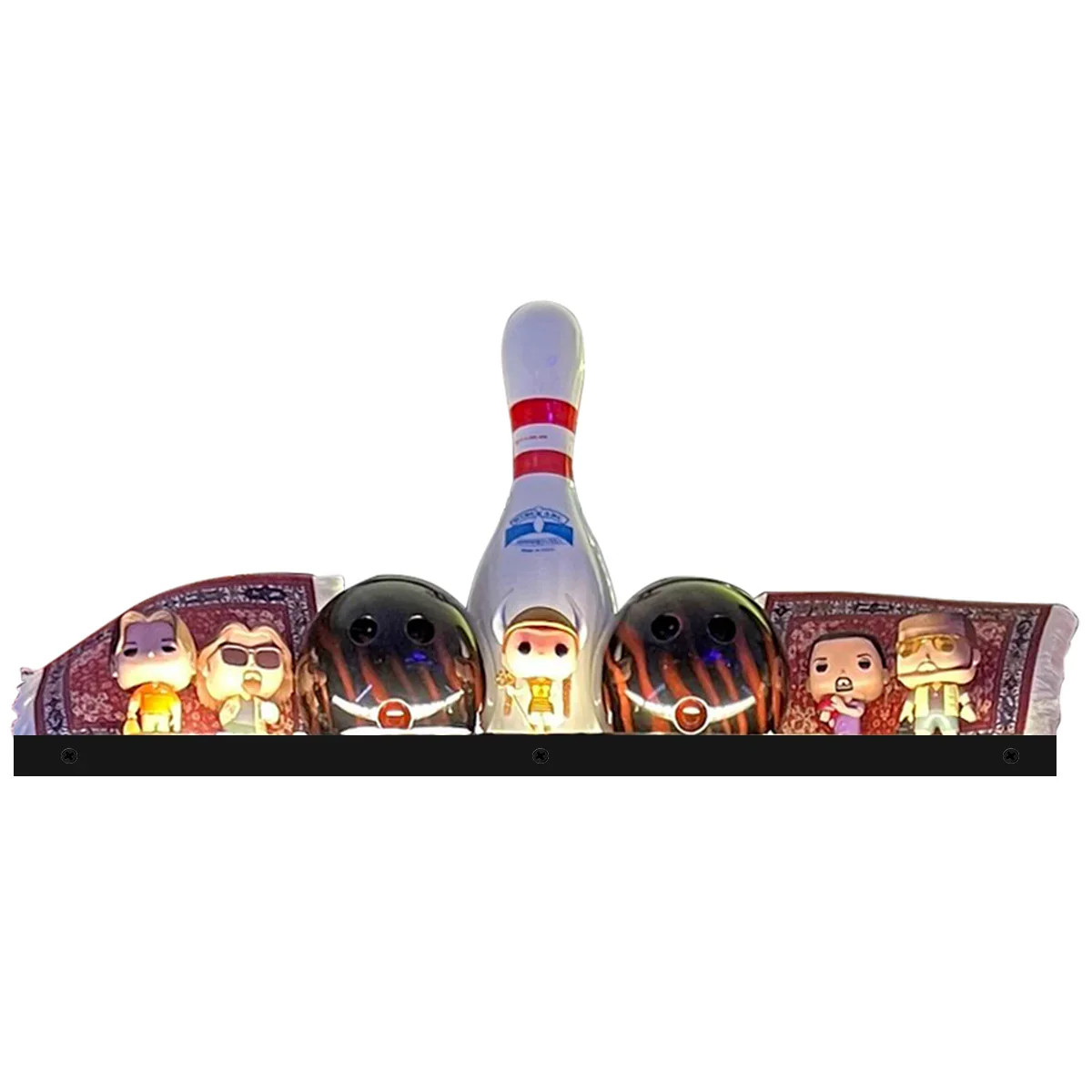 The Big Lebowski Pinball Topper Acrylic LED RGB Topper for Pinball Machine The Big Lebowski Pinball Topper Acrylic LED RGB Topper for Pinball Machine