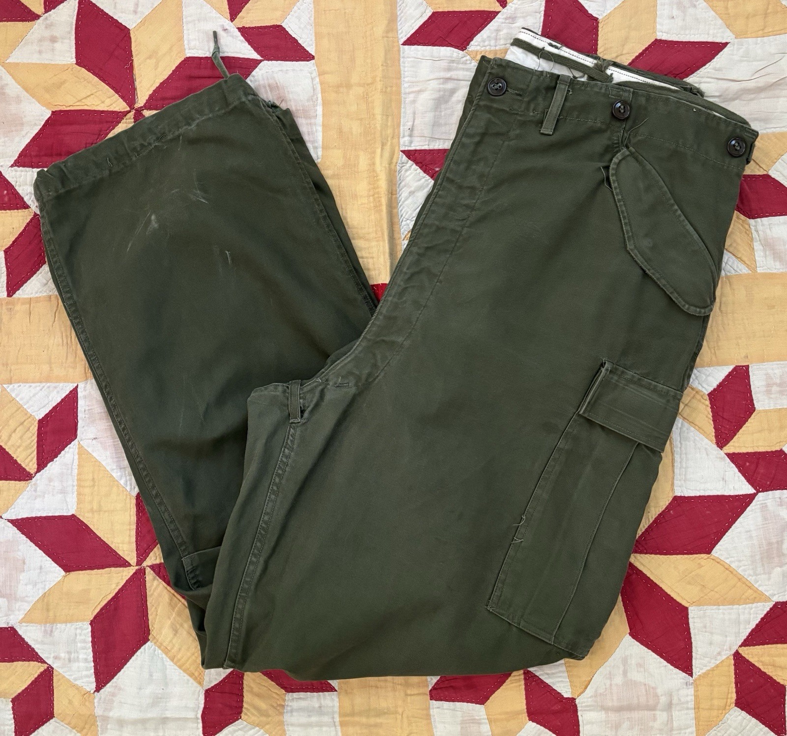 Vintage 50s US Army M51 Field Pants X Large Long Korean War Unusual Stencil Vintage 50s US Army M51 Field Pants X Large Long Korean War Unusual Stencil
