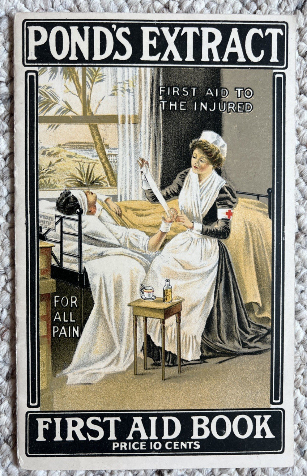 Pond’s extract first aid book 1890 Vintage Nurse GRAPHICS wounded Middletown CT Pond’s extract first aid book 1890 Vintage Nurse GRAPHICS wounded Middletown CT