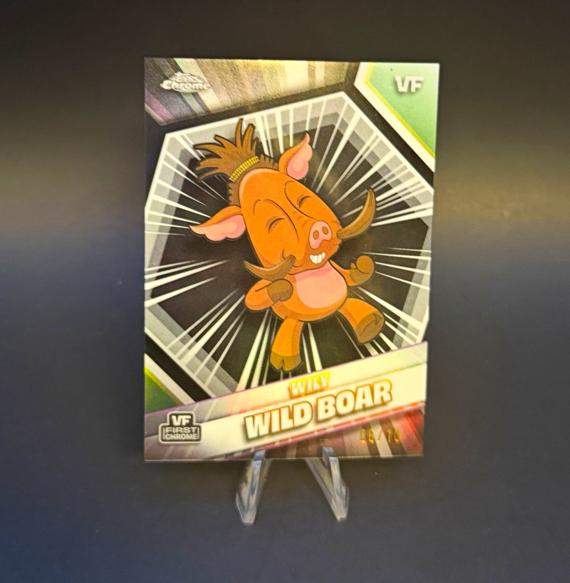 2026 Topps Chrome VeeFriends⭐️Wily Wild Boar⭐️05/10 True Black🔥 2026 Topps Chrome VeeFriends⭐️Wily Wild Boar⭐️05/10 True Black🔥