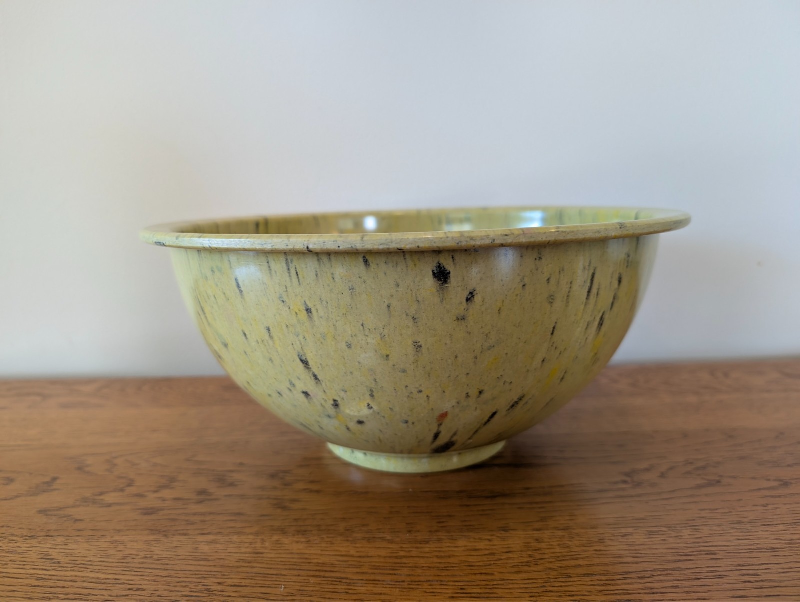 Vintage Texas Ware Melamine Confetti 11.5 inch Mixing Bowl Green Speckled # 125 Vintage Texas Ware Melamine Confetti 11.5 inch Mixing Bowl Green Speckled # 125