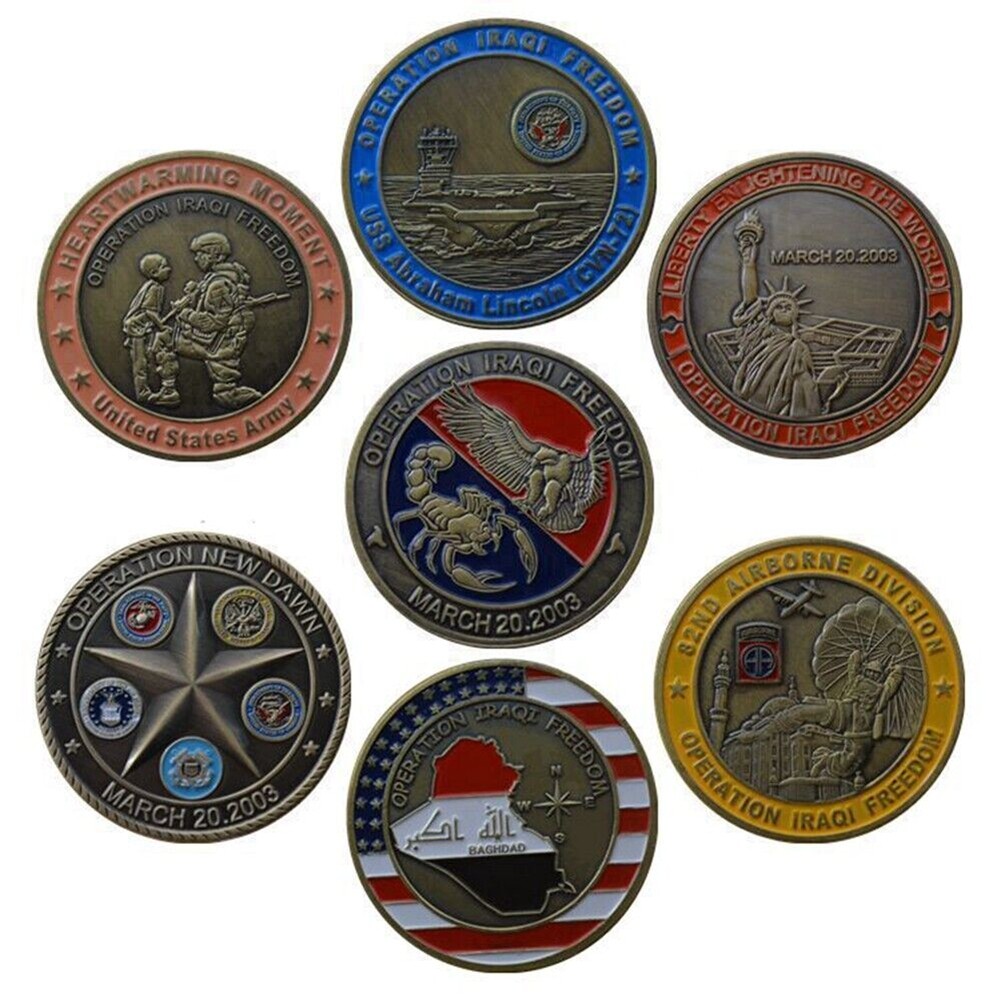 7pcs/set US Operation Challenge Coin 7pcs/set US Operation Challenge Coin
