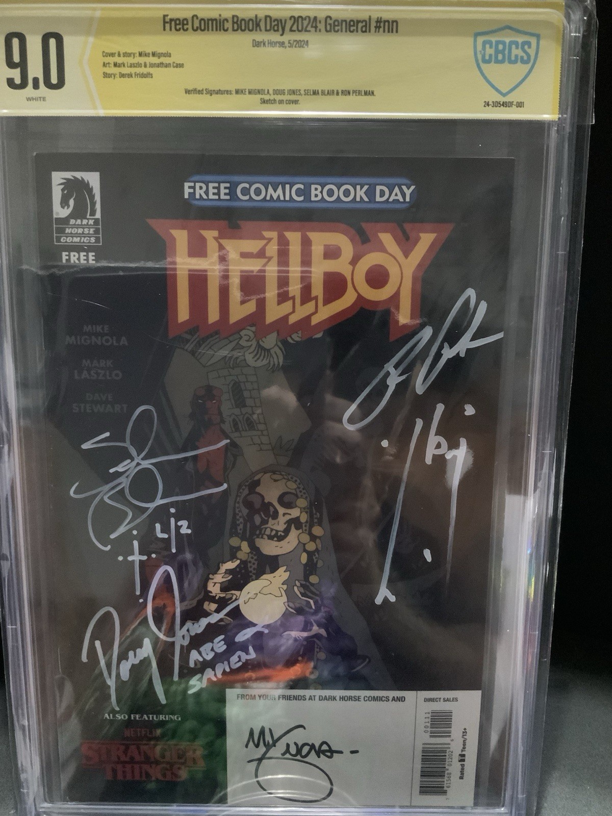 Hellboy FCBD 2024 CBCS 9.0 Signed Mignola Perlman Hellboy FCBD 2024 CBCS 9.0 Signed Mignola Perlman