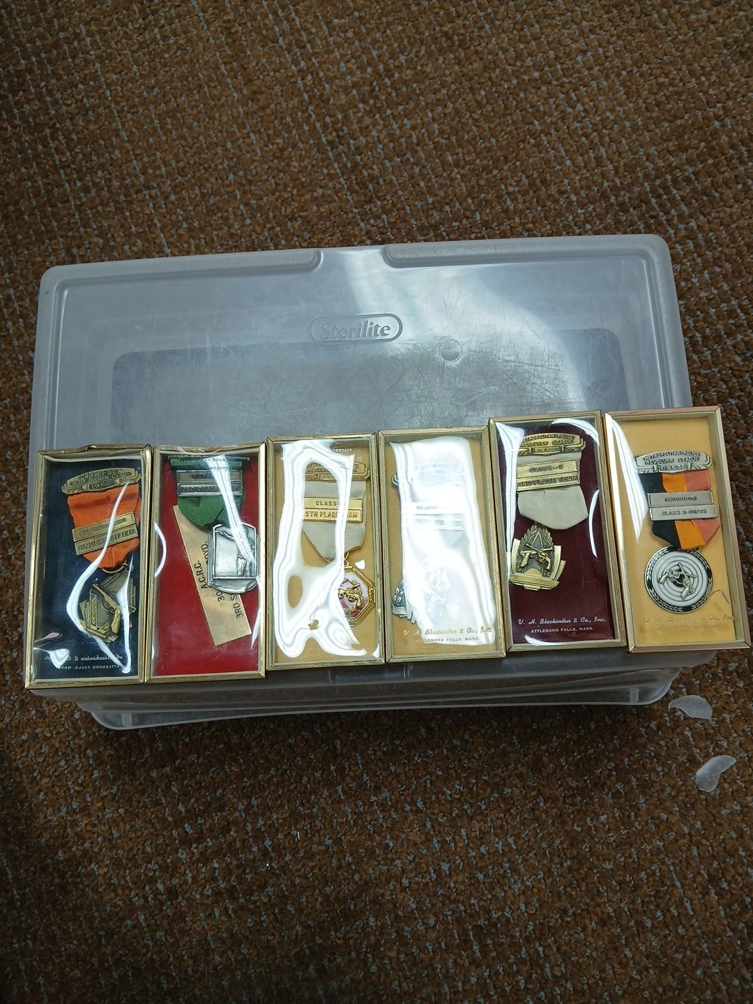vintage shooting medals Lot Of 6 1950-60s