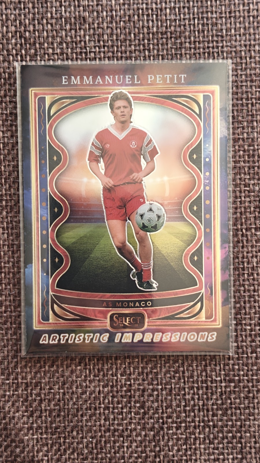 Panini Select Ligue 1 Artistic Impressions Case Hit Emmanuel Petit AS Monaco Panini Select Ligue 1 Artistic Impressions Case Hit Emmanuel Petit AS Monaco
