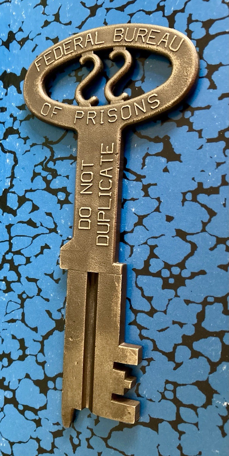 Federal Bureau of Prisons Brass Key; Rare With “Federal Bureau of Prisons” Federal Bureau of Prisons Brass Key; Rare With “Federal Bureau of Prisons”