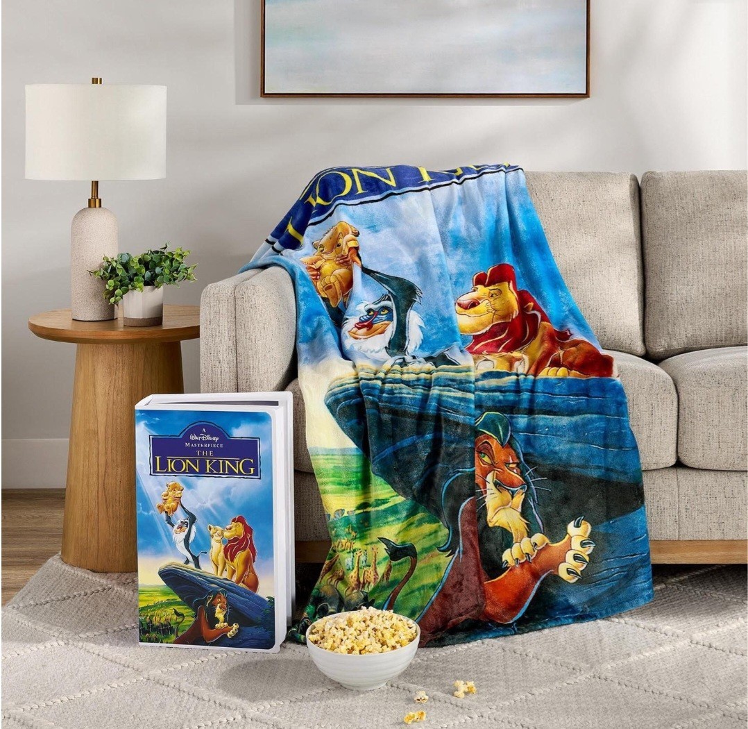 Disney The Lion King Classic VHS Boxed Silk Touch Throw Blanket 50" × 70" Disney The Lion King Classic VHS Boxed Silk Touch Throw Blanket 50" × 70"