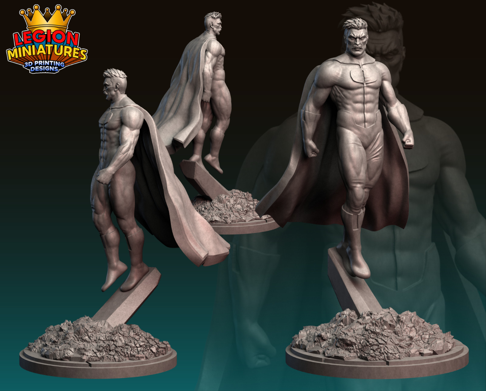 Omniman Resin Sculpture Statue Model Kit Unpainted/Unassembled Omniman Resin Sculpture Statue Model Kit Unpainted/Unassembled