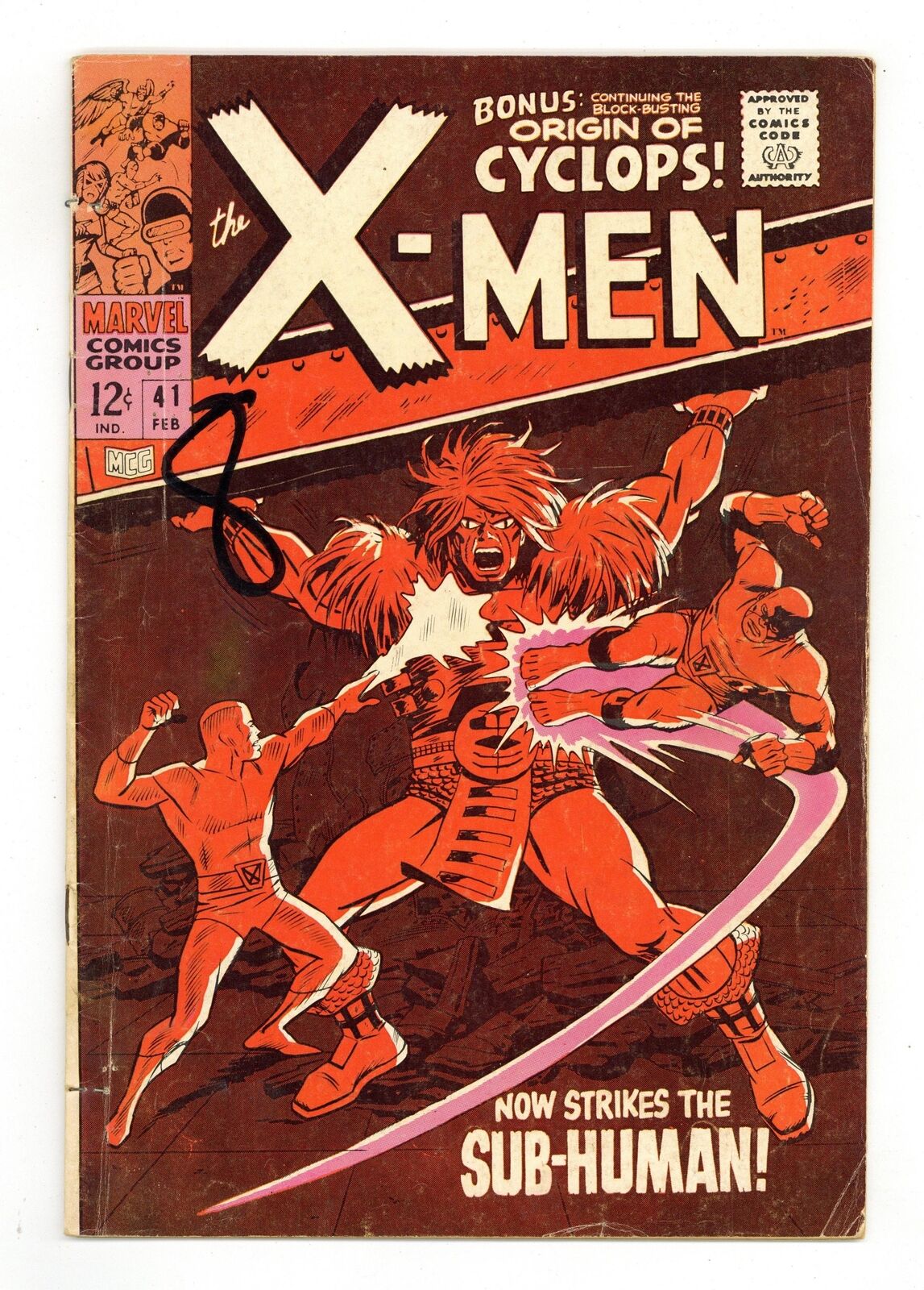Uncanny X-Men #41 GD+ 2.5 1968