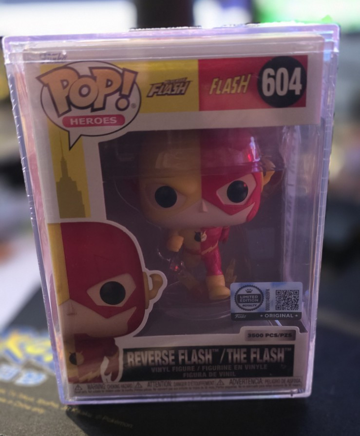 Funko POP Vinyl: DC Heroes - Reverse Flash / The Flash Split #604 W/ Protector Funko POP Vinyl: DC Heroes - Reverse Flash / The Flash Split #604 W/ Protector