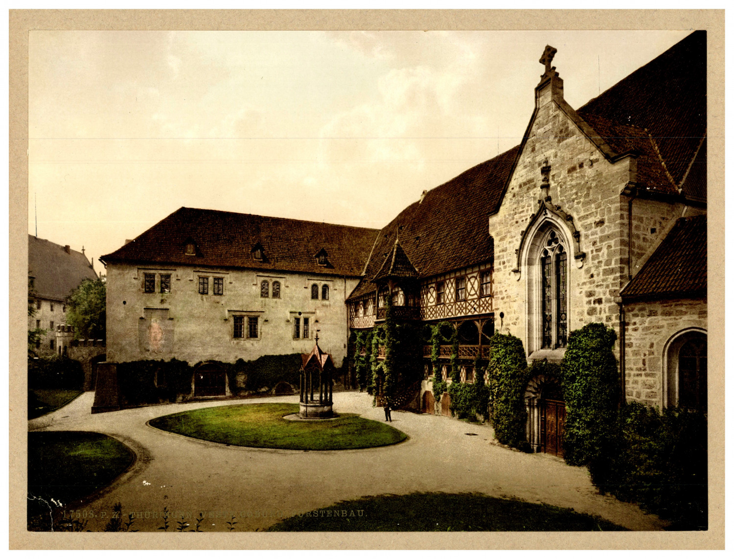 Germany, Coburg, jacket Coburg, princely building photochromic, vintage photochro