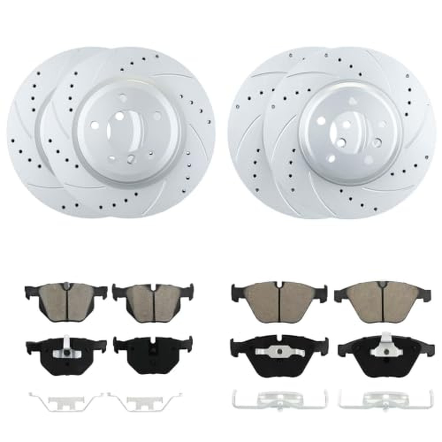 BETTHAND Front And Rear Brake Pads And Rotors Compatible With BMW BETTHAND Front And Rear Brake Pads And Rotors Compatible With BMW