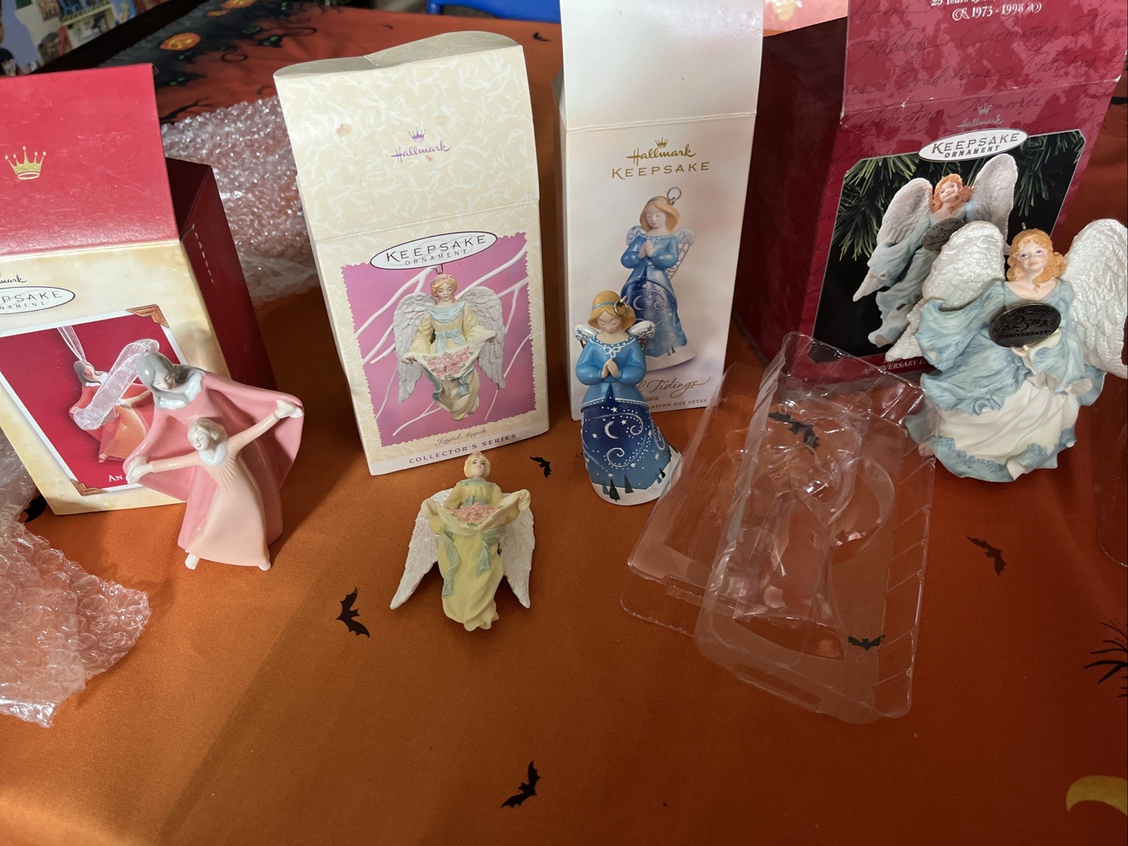 Lot of 4 Hallmark Keepsake Angels Ornaments 1997-2005 Christmas Spring Joyful Lot of 4 Hallmark Keepsake Angels Ornaments 1997-2005 Christmas Spring Joyful