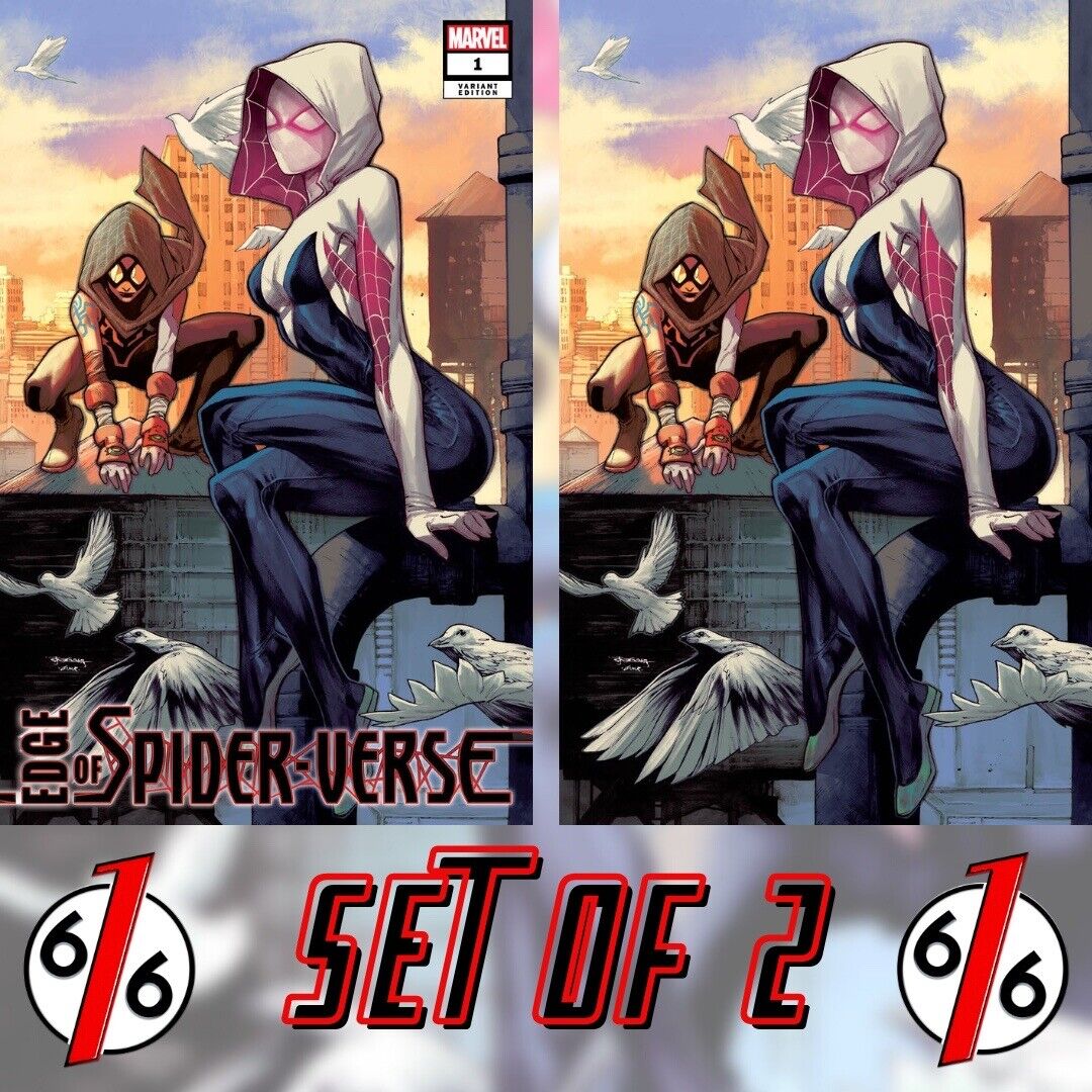🔥🕷 EDGE OF SPIDERVERSE #1 STEPHEN SEGOVIA 616 Variant Set Trade Dress & Virgin