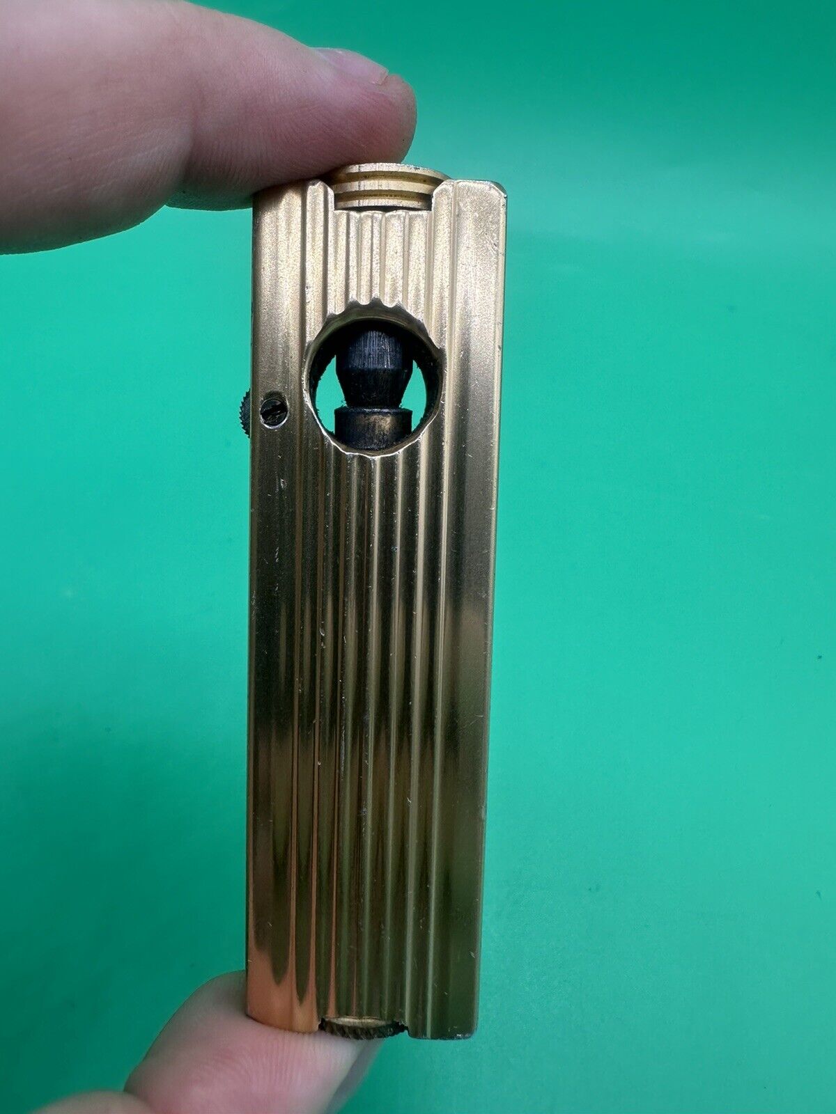 Vintage ROGERS Pipe Liter Art Deco Aluminum Pipe Lighter - Made In England