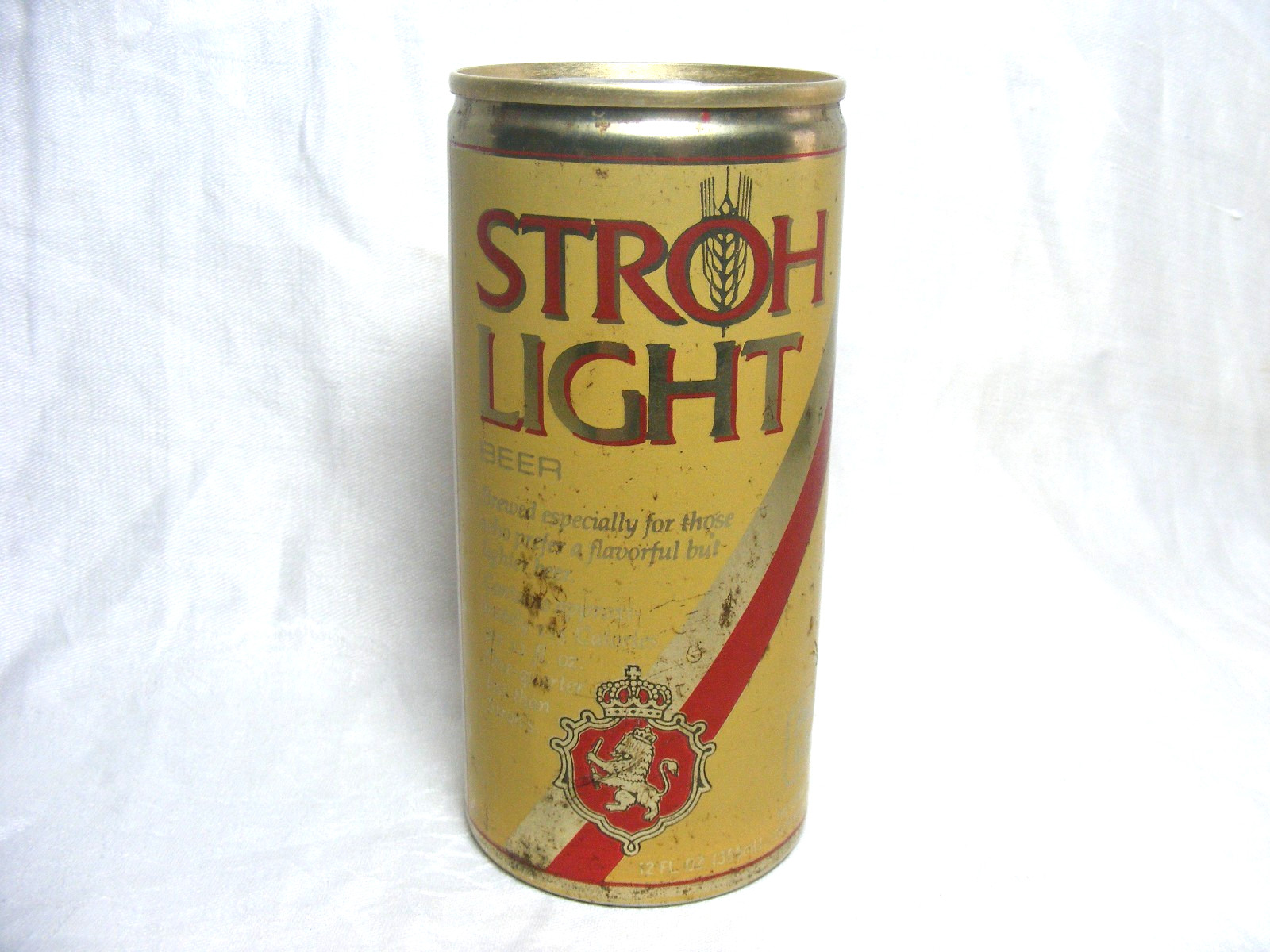 Vintage Steel Beer Can Stroh Light Beer The Stroh Brewery Co. MI 12oz Vintage Steel Beer Can Stroh Light Beer The Stroh Brewery Co. MI 12oz