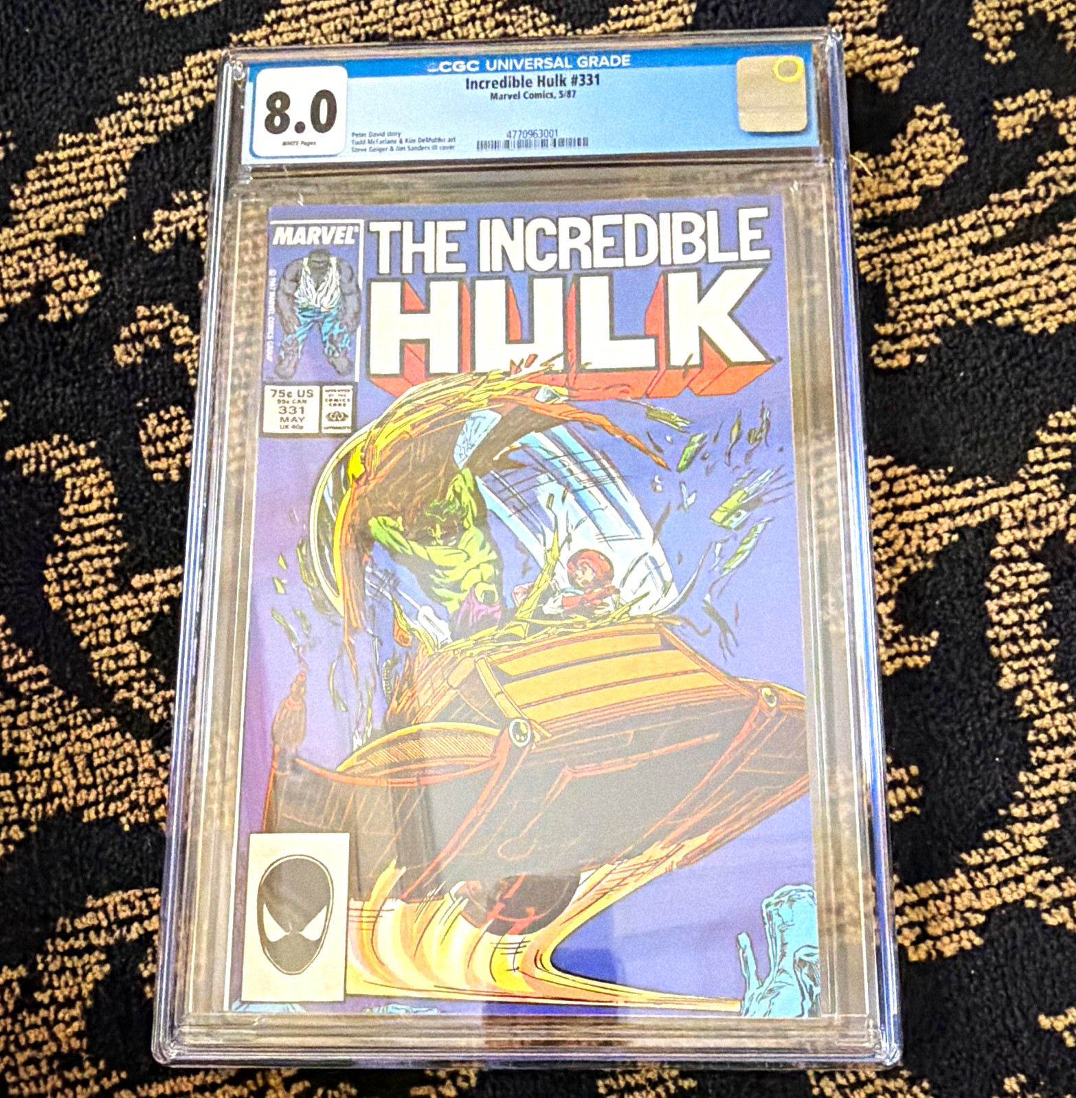 Marvel Comics The Incredible Hulk #331 CGC 8.0 (1987) Newsstand Mignola Marvel Comics The Incredible Hulk #331 CGC 8.0 (1987) Newsstand Mignola