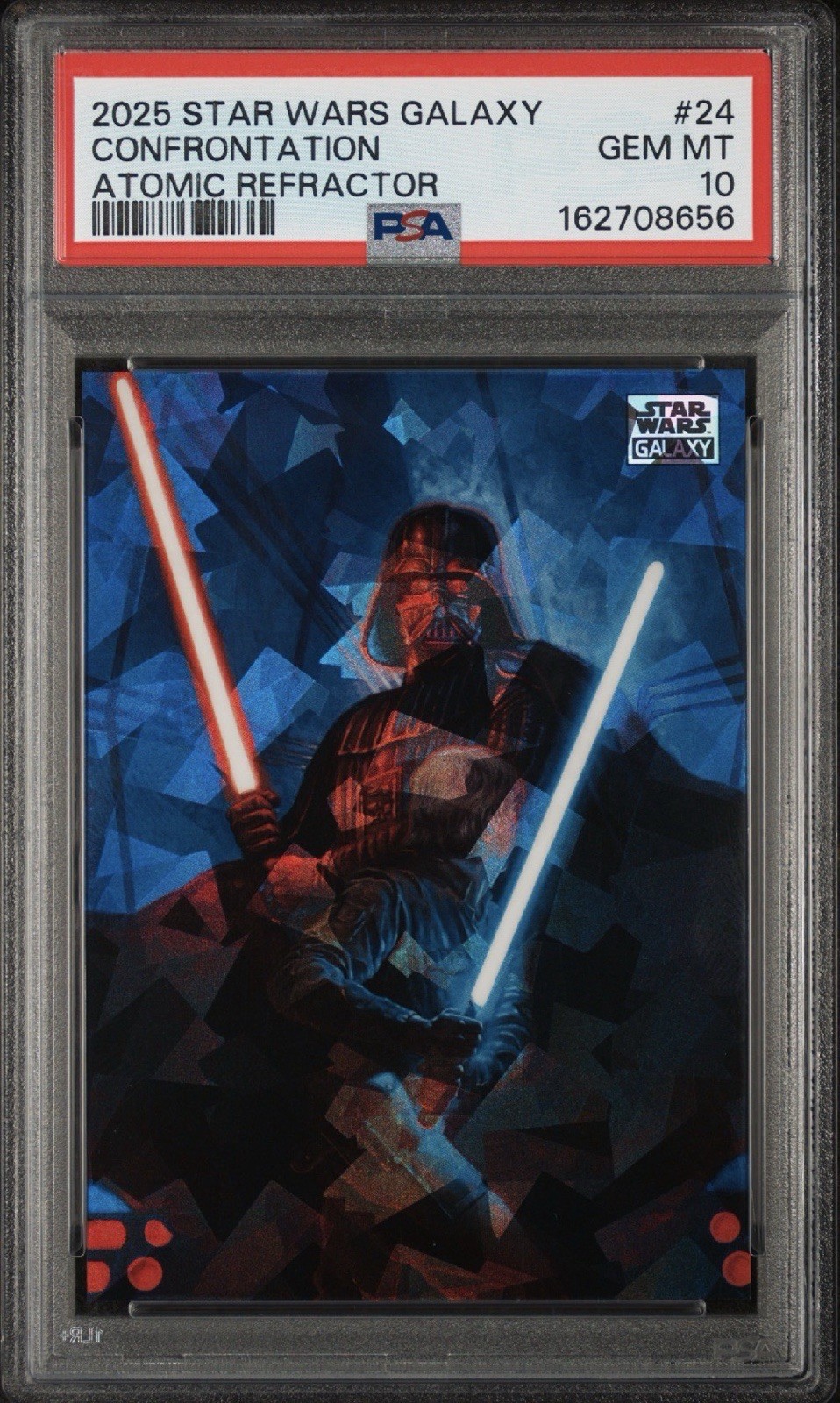 2025 Topps Chrome Star Wars Galaxy Confrontation Atomic Refractor /150 PSA 10 2025 Topps Chrome Star Wars Galaxy Confrontation Atomic Refractor /150 PSA 10