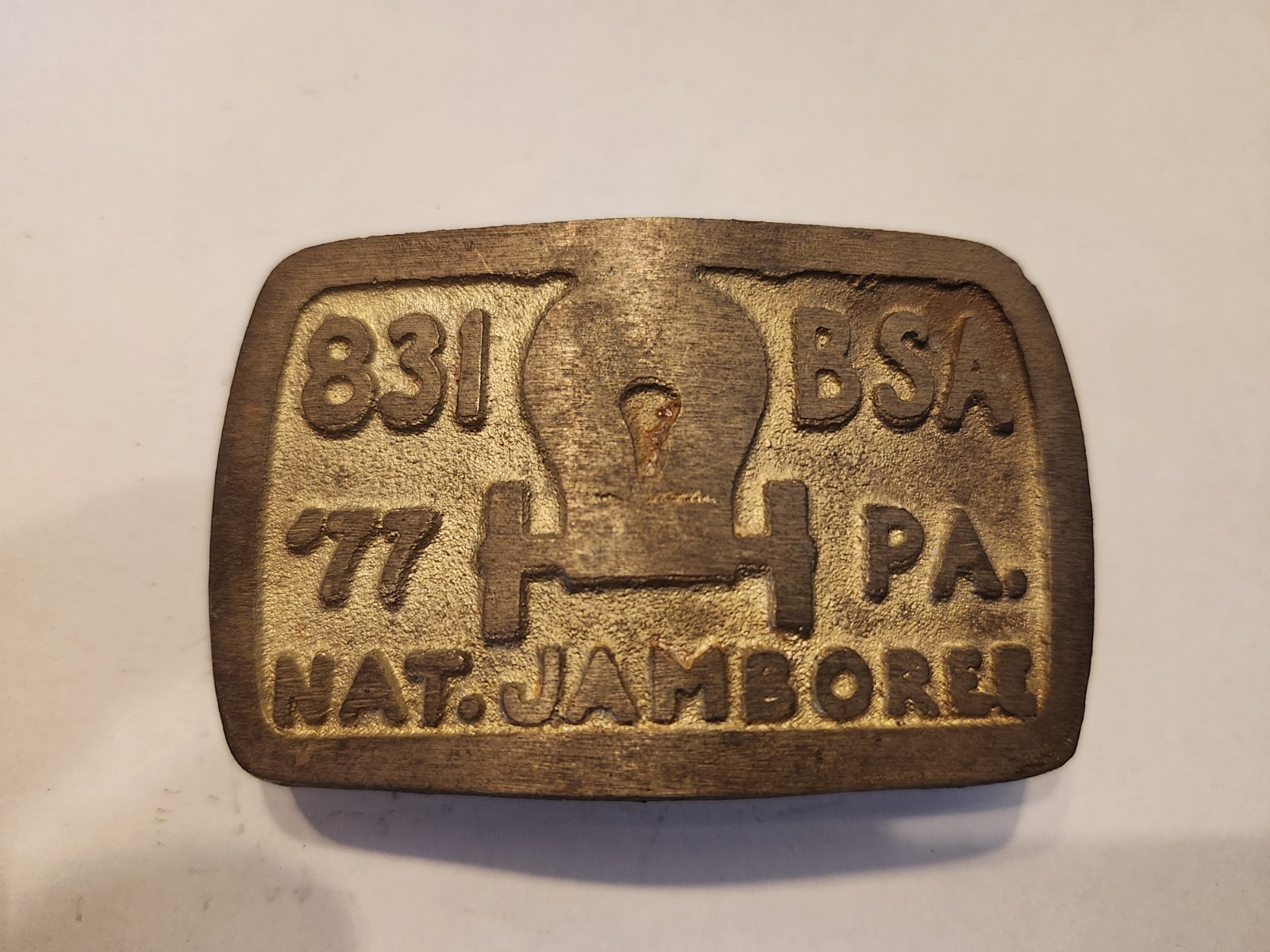 Boy Scouts,1977 National Jamboree belt buckle. 831 PENNSYLVANIA Area Boy Scouts,1977 National Jamboree belt buckle. 831 PENNSYLVANIA Area