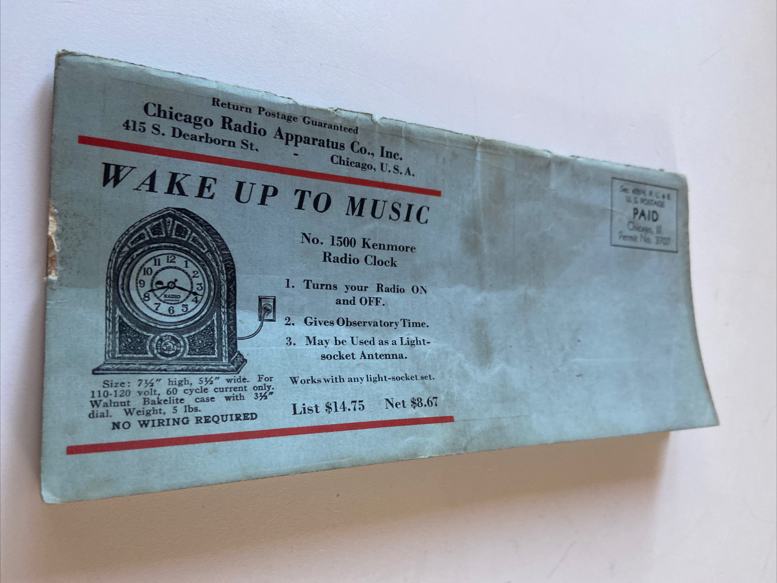 Vintage Chicago Radio Apparatus 1930’s Catalog Tube radios Parts Advertising