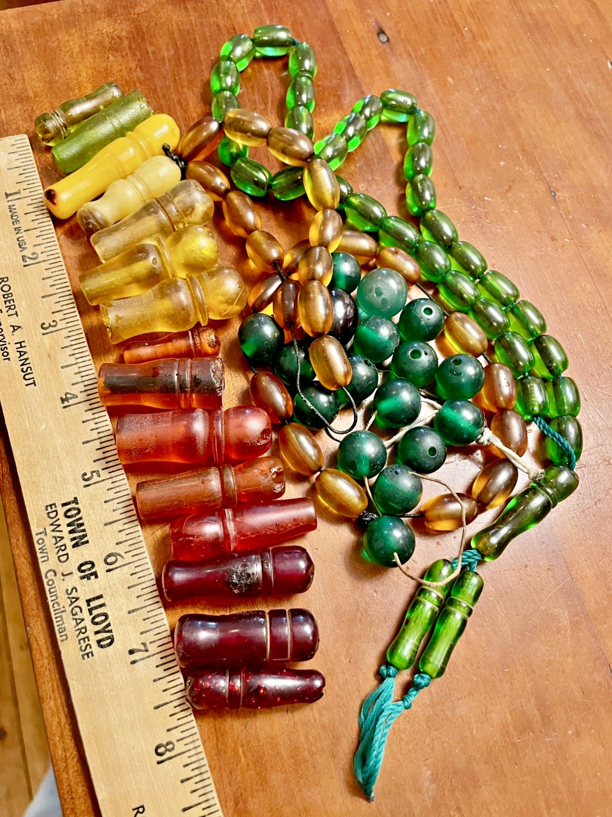 Antique islamic prayer beads futuran amber bakelite Alifs Imans Antique islamic prayer beads futuran amber bakelite Alifs Imans