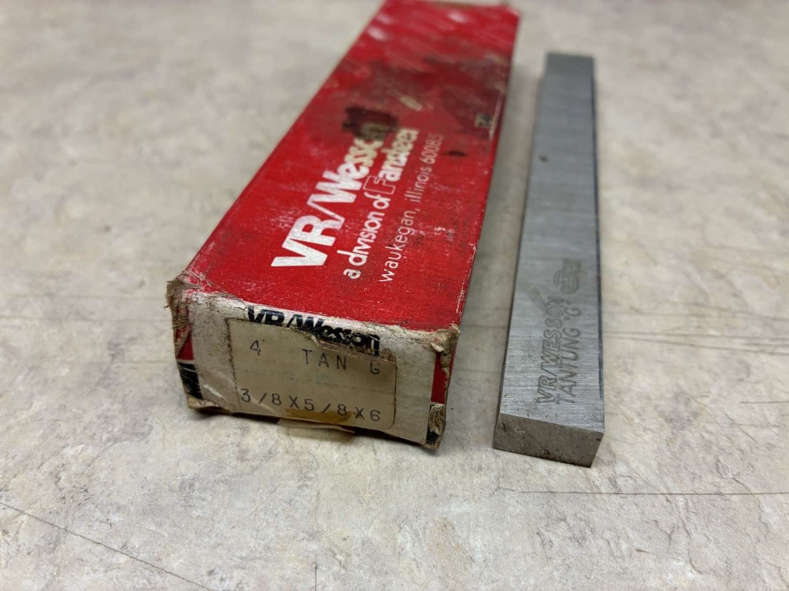1pc 3/8 x 5/8 x 6 Tool Tantung "G" HSS Stellite Lathe Tooling New Old Stock 1pc 3/8 x 5/8 x 6 Tool Tantung "G" HSS Stellite Lathe Tooling New Old Stock