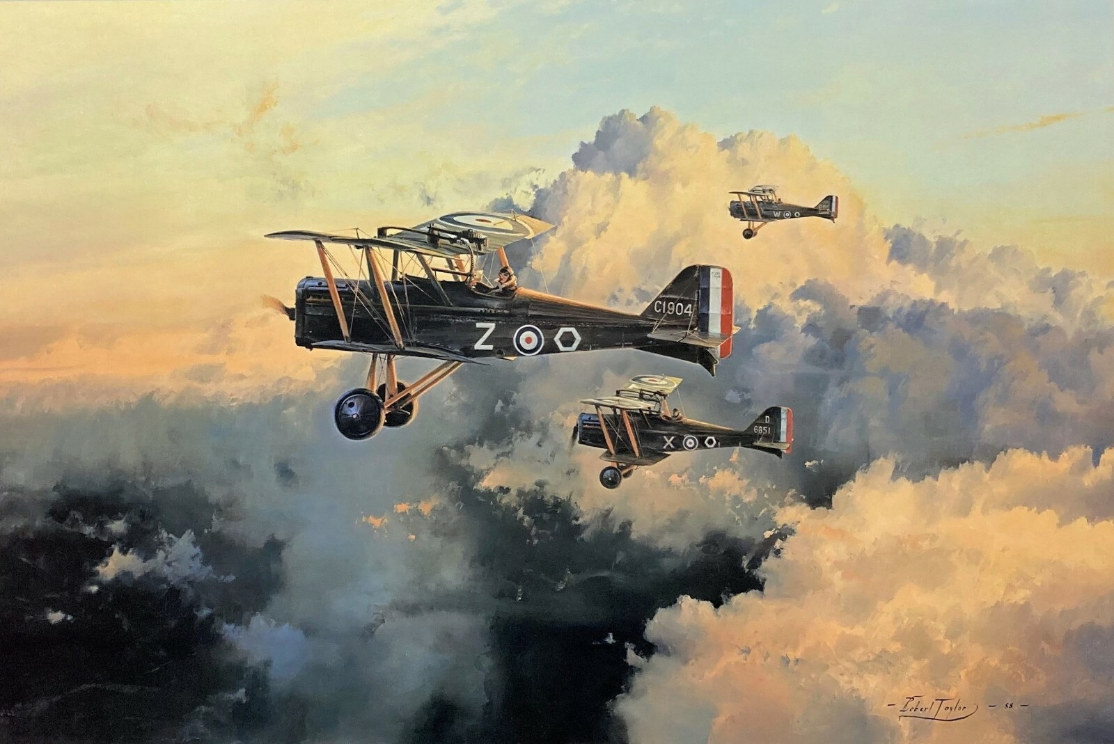 Dawn Patrol by Robert Taylor signed by two WWI Fighter Aces Dawn Patrol by Robert Taylor signed by two WWI Fighter Aces