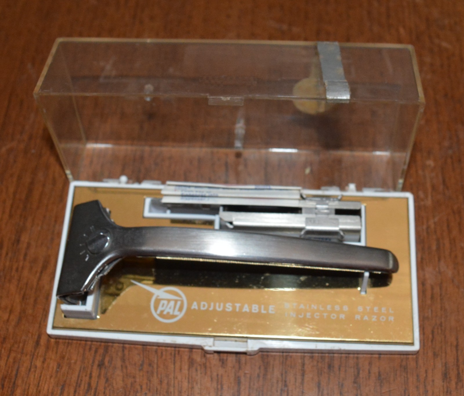 VTG PAL Adjustable Stainless Steel Injector Razor w/ Blades & Instructions VTG PAL Adjustable Stainless Steel Injector Razor w/ Blades & Instructions