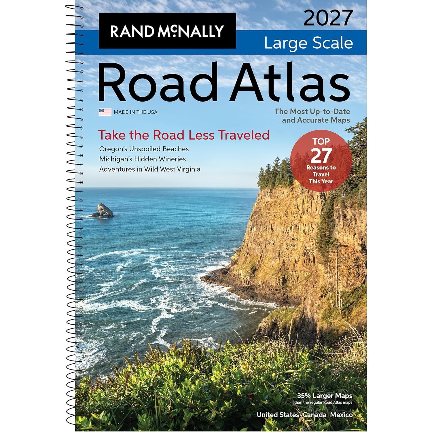 Rand McNally 2027 Large Scale Road Atlas Rand McNally 2027 Large Scale Road Atlas