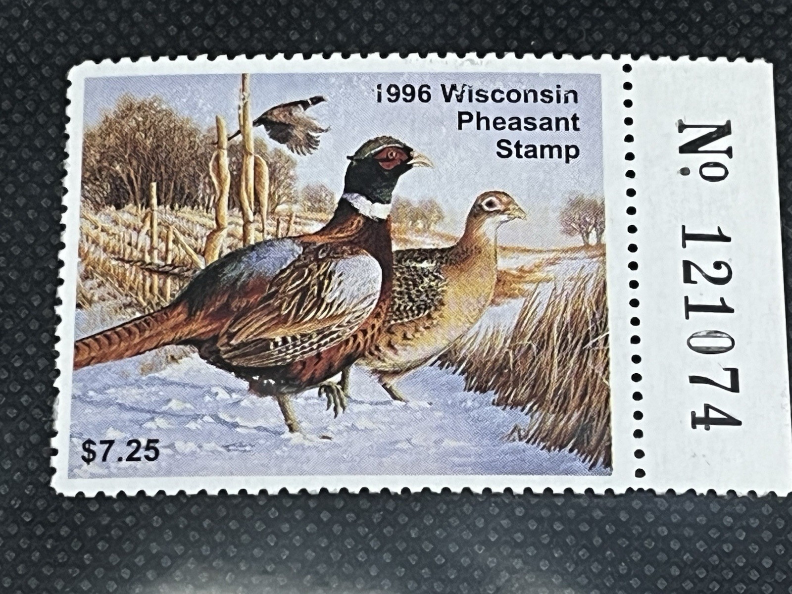 1996 WISCONSIN PHEASANT STAMP 1996 WISCONSIN PHEASANT STAMP