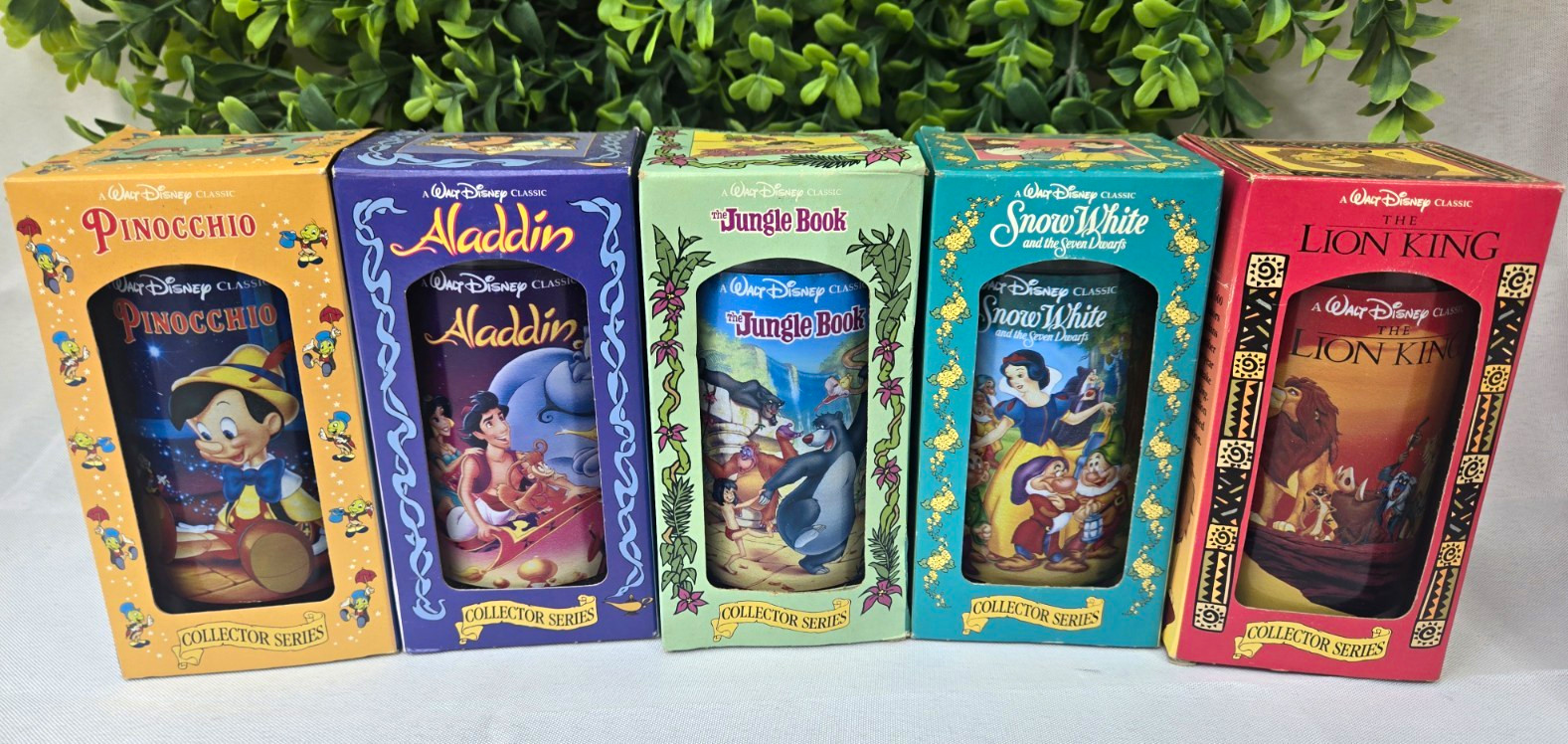 Vintage 1994 Disney Burger King Collector Series Glasses Lot of 5 NIB Lion King Vintage 1994 Disney Burger King Collector Series Glasses Lot of 5 NIB Lion King