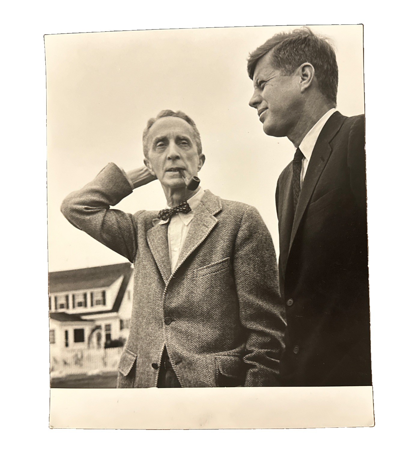 Clemens Kalischer — Norman Rockwell & John F. Kennedy | 1960 | Stamped Numbered Clemens Kalischer — Norman Rockwell & John F. Kennedy | 1960 | Stamped Numbered