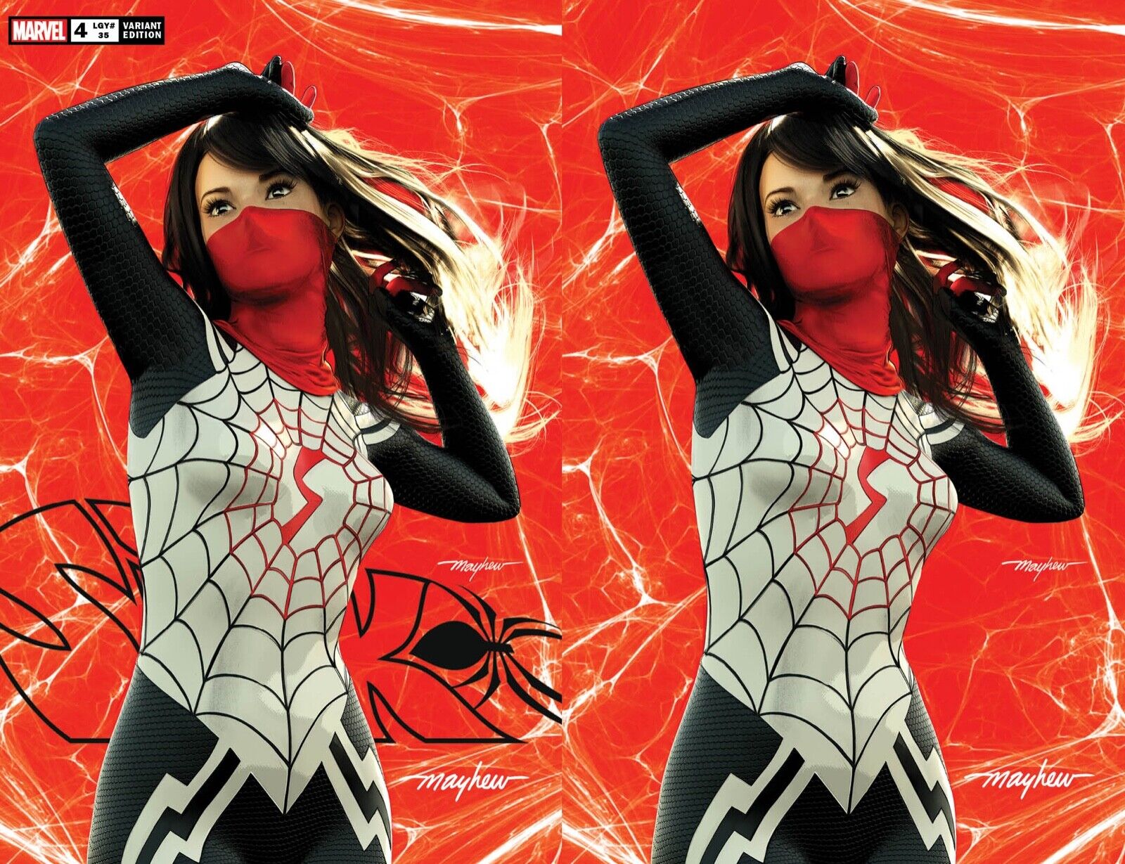 SILK #4 Mike Mayhew Studio Variant Set of Cover A and Virgin Cover B Signed COA