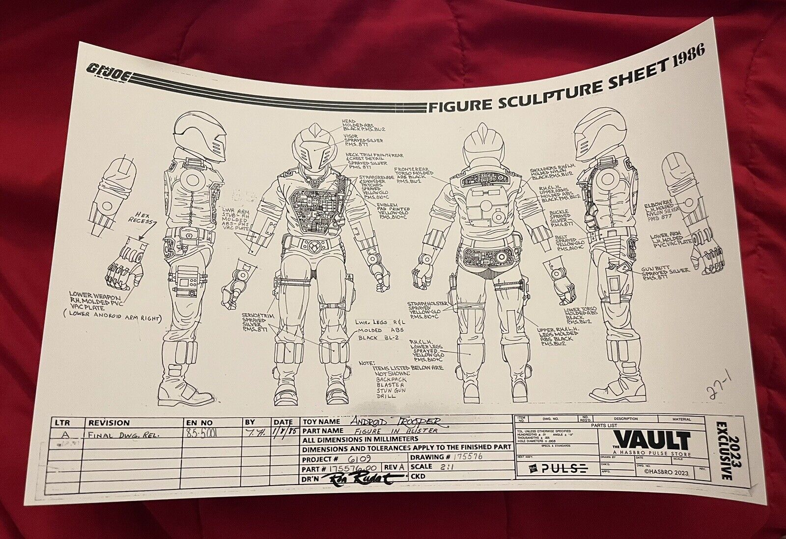 SDCC 2023 Hasbro Pulse Vault G.I. Joe B.A.T Battle Android Trooper Poster