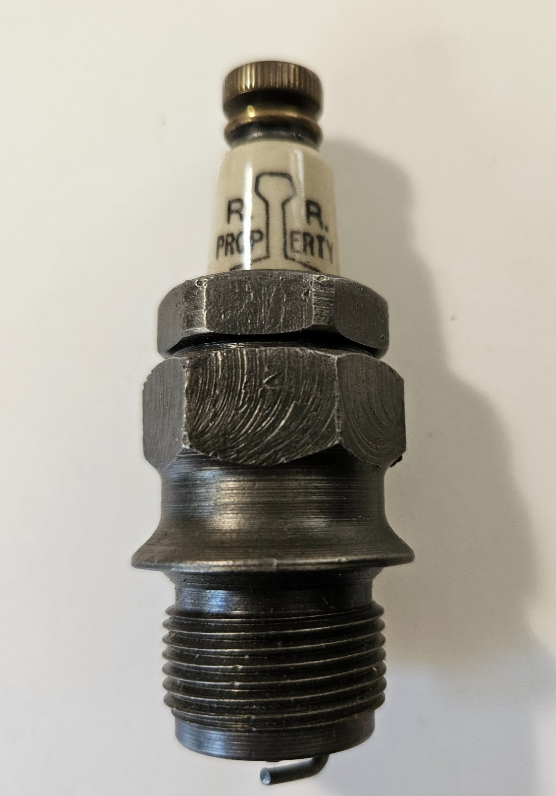 Antique Rare Stitt Railroad Property Spark Plug Pre 1920 Gas Engine Locomotive