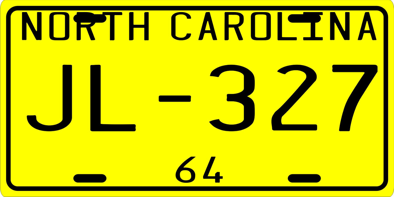 The Andy Griffith Show squad car 1964 North Carolina License plate The Andy Griffith Show squad car 1964 North Carolina License plate