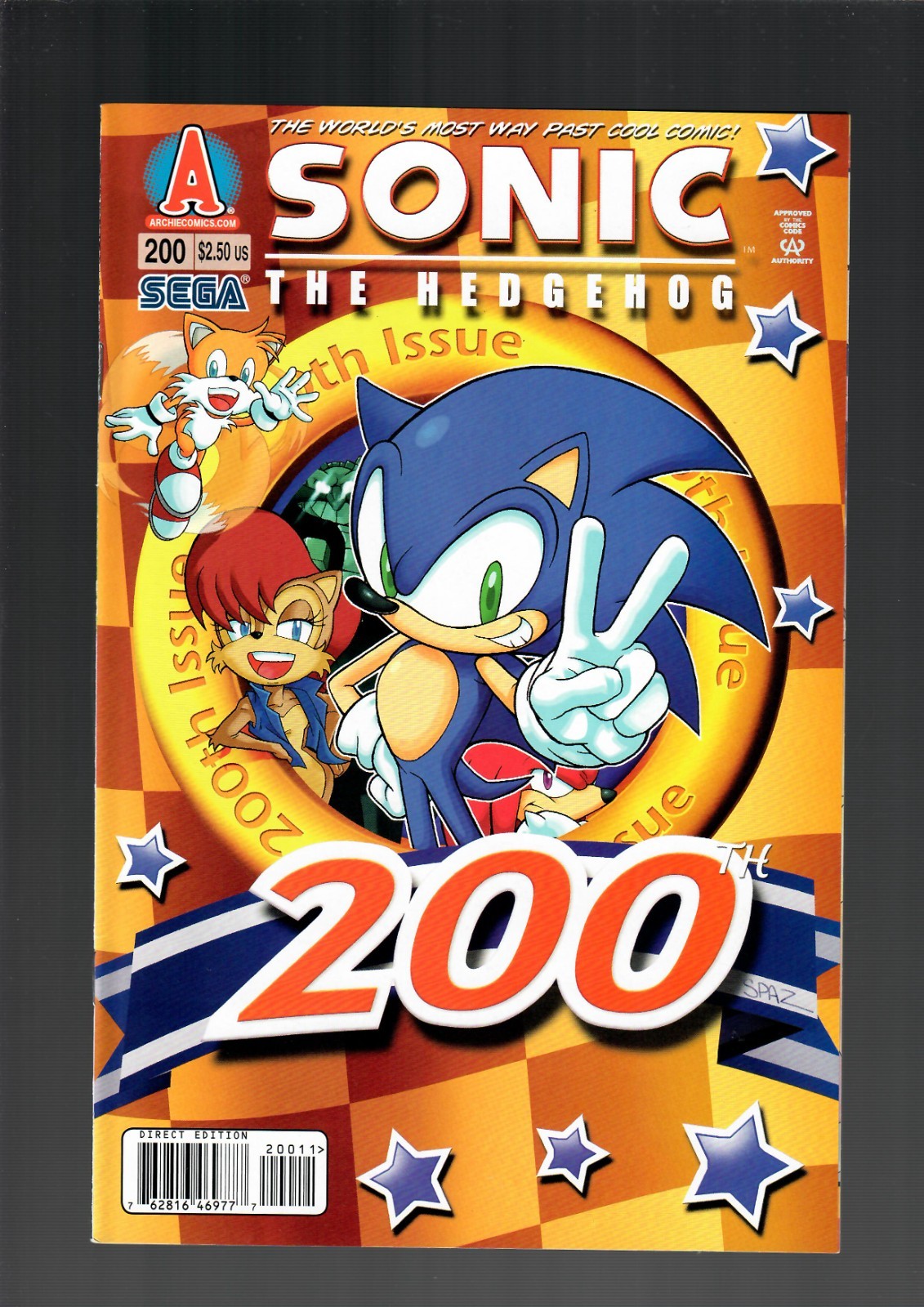 Sonic the Hedgehog #200 NM 9.4 (2009) Patrick Spaziante Archie Comics
