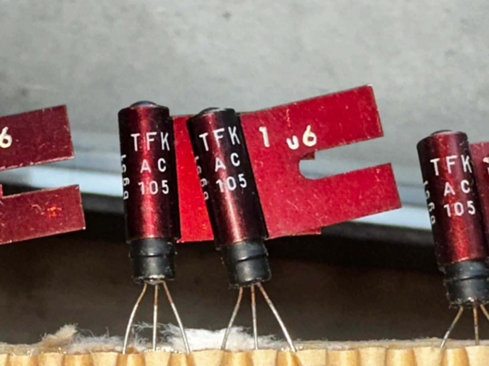 NOS 2 x Vintage Rare TFK Germanium Transistor AC 105 PAIR NOS 2 x Vintage Rare TFK Germanium Transistor AC 105 PAIR