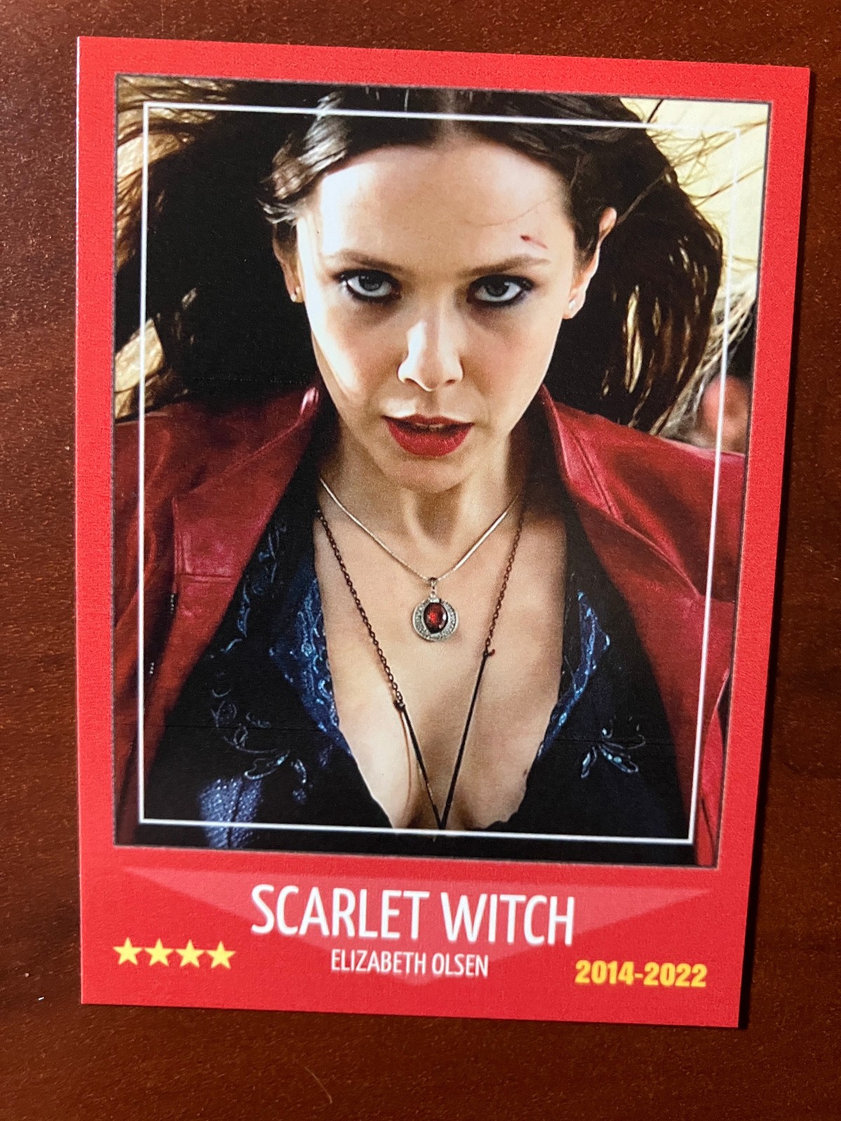 NEW Custom ACEO Scarlet Witch Elizabeth Olsen Trading Card (SW-1) NEW Custom ACEO Scarlet Witch Elizabeth Olsen Trading Card (SW-1)