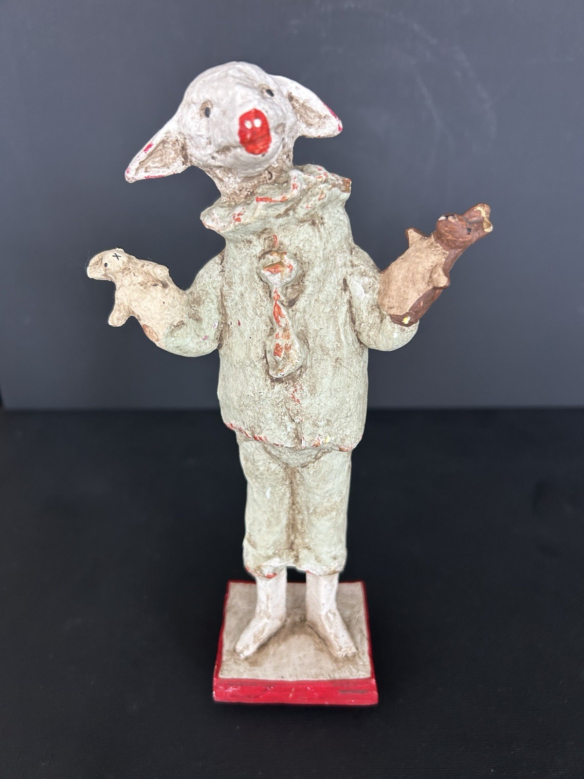Vintage Debbee Thibault “Lambee’s Friend” Lamb Clown With Puppets Figurine LTD Vintage Debbee Thibault “Lambee’s Friend” Lamb Clown With Puppets Figurine LTD