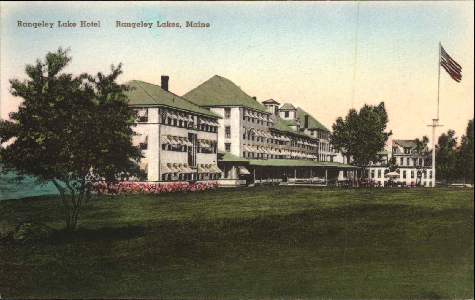 Rangeley Lakes Maine ME Hotel Motel Rangely Lake Hotel Albertype c1940s PC Rangeley Lakes Maine ME Hotel Motel Rangely Lake Hotel Albertype c1940s PC